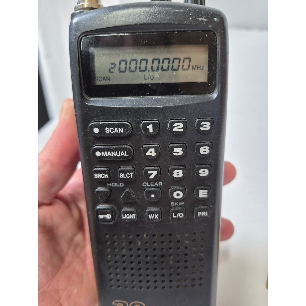 Uniden Bearcat BC60XLT-1 Handheld 30 Channel 10 Band Radio Scanner Black working